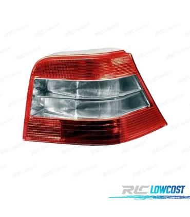 FEUX ARRIÈRE VOLKSWAGEN VW GOLF 97-03 ROUGE CHROMÉ