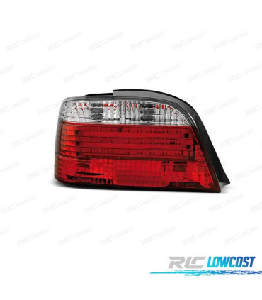 FEUX ARRIÈRE BMW SÉRIE 7 E38 94-01 LED ROUGE CHROMÉ