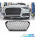 CALANDRE AUDI A4 B9 15-19 LOOK RS CHROMÉ NOIR