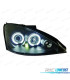 PHARES FORD FOCUS 98-01 ANGEL EYES LED FOND NOIR