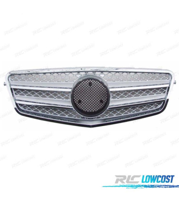 CALANDRE MERCEDES E W212 09- LOOK SPORT CL ARGENT CHROMÉ