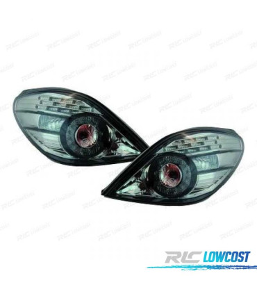 FEUX ARRIÈRE PEUGEOT 207 CC 06-12 LED CHROMÉ FUMÉ