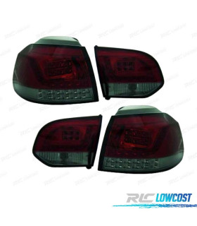 FEUX ARRIÈRE VOLKSWAGEN VW GOLF 6 08-12 LED ROUGE FUMÉ