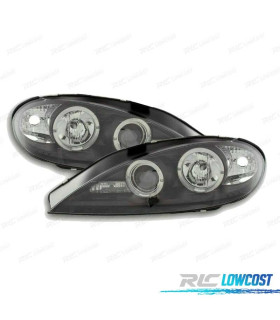 PHARES RENAULT MEGANE 99-02 ANGEL EYES CCFL FOND NOIR