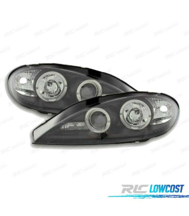 PHARES RENAULT MEGANE 99-02 ANGEL EYES CCFL FOND NOIR