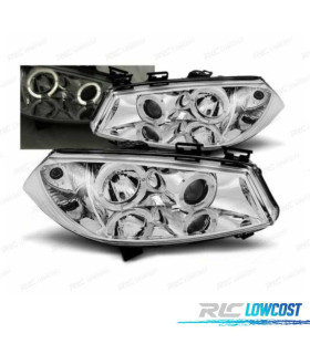 PHARES RENAULT MEGANE 02-05 ANGEL EYES FOND CHROMÉ