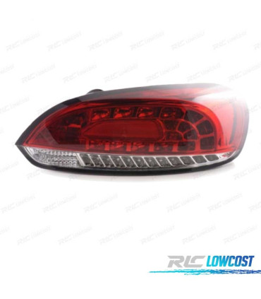 FEUX ARRIÈRE VOLKSWAGEN VW SCIROCCO 08-14 LED ROUGE CHROME