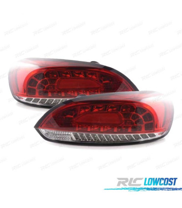 FEUX ARRIÈRE VOLKSWAGEN VW SCIROCCO 08-14 LED ROUGE CHROME