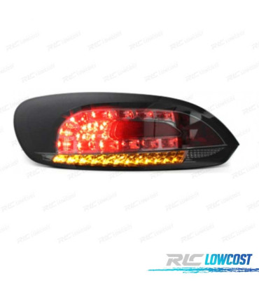 FEUX ARRIÈRE VOLKSWAGEN VW SCIROCCO 08-14 LED FOND CHROMÉ FUMÉ