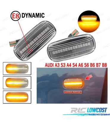 CLIGNOTANTS LATÉRAUX POUR AUDI A4 B6 00-04 A4 B7 11.04-08 LED BLANC