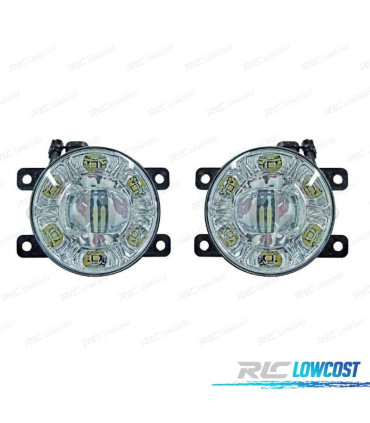 PHARES ANTIBROUILLARD + FEUX DIURNES FOND CHROMÉ