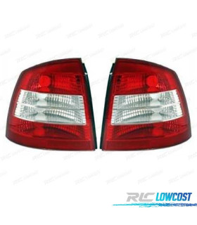 FEUX ARRIÈRE POUR OPEL ASTRA G 3P 5P 97-04 LED ROUGE CHROMÉ