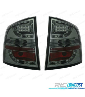 FEUX ARRIÈRE SKODA OCTAVIA KOMBI 05-13 LED FOND CHROMÉ FUMÉ