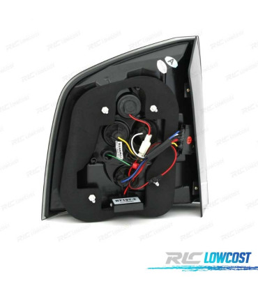 FEUX ARRIÈRE SKODA OCTAVIA KOMBI 05-13 LED FOND CHROMÉ FUMÉ