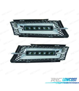 CALANDRES LED DAYLIGHT LIGHT BMW E90 E91 05-08 CHROMÉ TRIPE