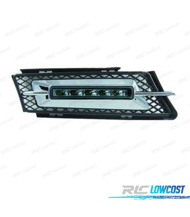CALANDRES LED DAYLIGHT LIGHT BMW E90 E91 05-08 CHROMÉ TRIPE