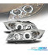 PHARES BMW E90 E91 05-08 ANGEL EYES FOND CHROMÉ