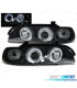 PHARES BMW E39 95-00 ANGEL EYES CCFL FOND NOIR