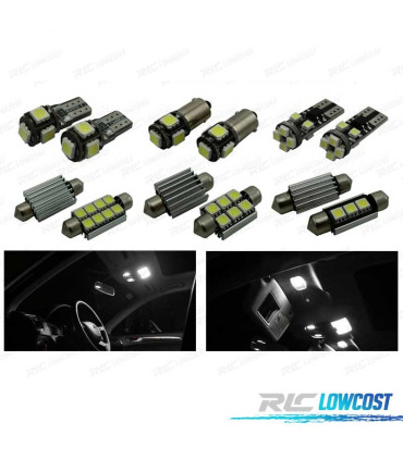 KIT 17 AMPOULES LED INTÉRIEUR POUR AUDI Q3 QUATTRO 11- 15
