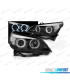 PHARES XÉNON BMW E60 03-07 ANGEL EYES CCFL FOND NOIR