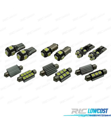 KIT 11 AMPOULES LED INTÉRIEUR ALFA ROMEO 156 98-05