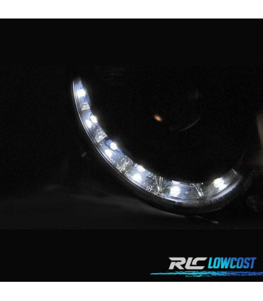 PHARES MERCEDES CLASSE CLK W209 02-09 FEUX DE JOUR CHROME FOND