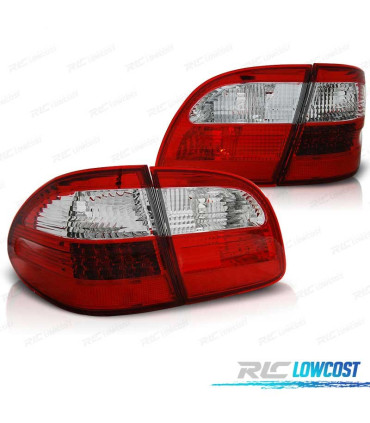 FEUX ARRIÈRE MERCEDES CLASSE E W211 BREAK 02-06 LED ROUGE CHROME