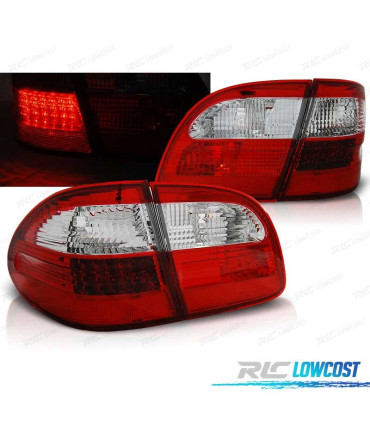 FEUX ARRIÈRE MERCEDES CLASSE E W211 BREAK 02-06 LED ROUGE CHROME