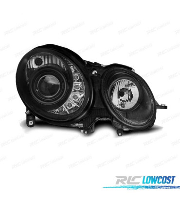 PHARES MERCEDES W211 06-09 FEUX DE JOUR FOND NOIR