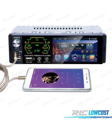 AUTORADIO 4.1" UNIVERSELLE 1DIN ÉCRAN TACTILE
