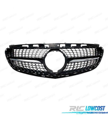 CALANDRE MERCEDES CLASSE E W212 14-16 LOOK DIAMOND NOIR