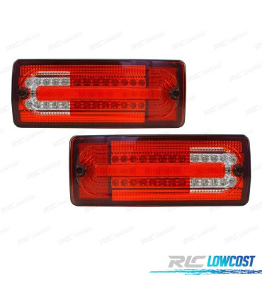 FEUX ARRIÈRE MERCEDES CLASSE G W463 89-13 FULL LED ROUGE LOOK AMG G55