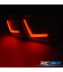 FEUX ARRIÈRE POUR SEAT LEON 1P 09-12 LIGHT BAR ROUGE FUMÉ