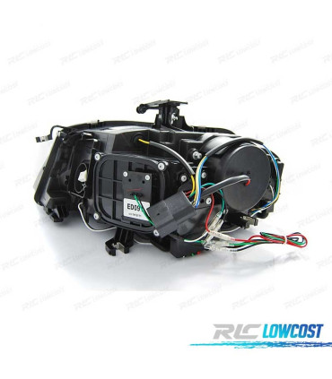 PHARES AUDI A4 B8 07-11 DAYLIGHT LED DRL FOND NOIR