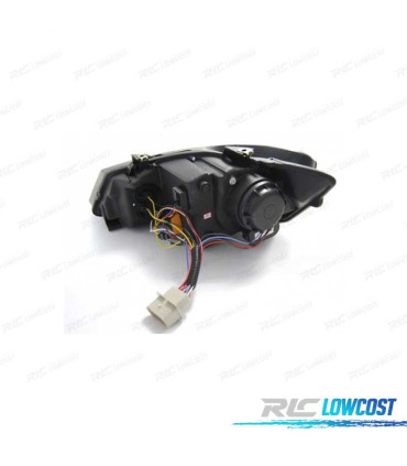 PHARES VOLKSWAGEN VW POLO 6R 10-14 FEUX DE JOUR FOND NOIR