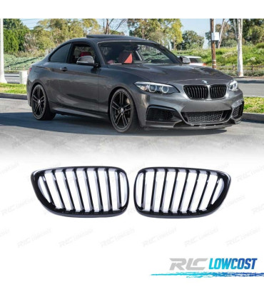 CALANDRES BMW F22 F23 LOOK M NOIR BRILLANT