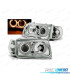 PHARES POUR VOLKSWAGEN VW POLO 6N 94-99 ANGEL EYES FOND CHROMÉ ELEC.