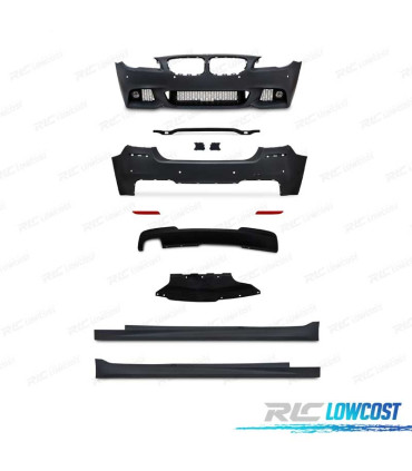 KIT CARROSSERIE BMW F10 10-13 PDC + BAS DE CAISSE LOOK M