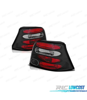 FEUX ARRIÈRE POUR VOLKSWAGEN VW GOLF 4 97-03 FOND NOIR