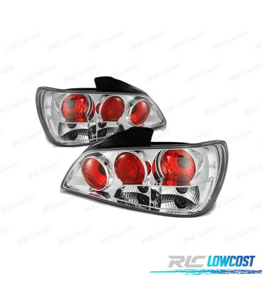 FEUX ARRIÈRE POUR PEUGEOT 406 95-99 STYLE LEXUS CHROMÉ