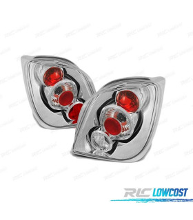 FEUX ARRIÈRE POUR FORD FIESTA MK3 89-95 STYLE LEXUS CHROMÉ