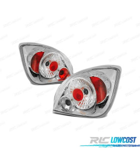 FEUX ARRIÈRE POUR FORD FIESTA MK4 5 95-02 STYLE LEXUS CHROMÉ