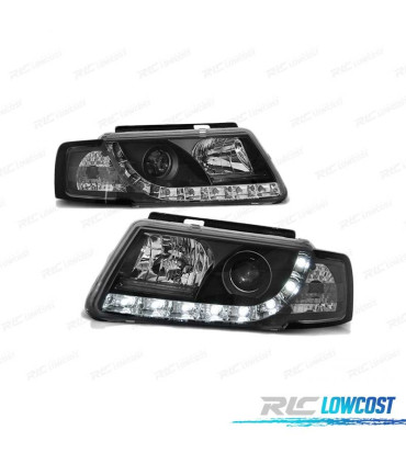 PHARES VOLKSWAGEN VW PASSAT B5 3B 96-00 DAYLIGHT TRU DRL NOIR