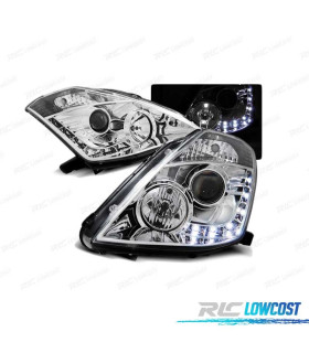 PHARES LED POUR NISSAN 350Z 03-05 CHROMÉ