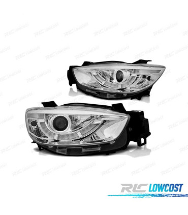 PHARES LED TRU DRL MAZDA CX5 11-15 CHROMÉ