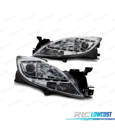 PHARES LED MAZDA 6 II 10-12 CHROMÉ