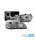 PHARES POUR BMW X5 E70 07-10 ANGEL EYES 3D DRL CHROMÉ