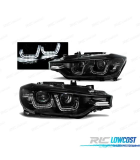 PHARES BMW F30 F31 11-15 LED TRU DRL NOIR