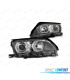 PHARES BMW E46 01-05 LED ANGEL EYES CHROMÉ