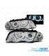PHARES BMW E46 98-01 ANGEL EYES CCFL CHROMÉ